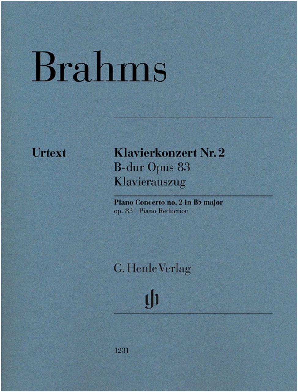 Brahms: Piano Concerto No. 2 in B-flat Major Op. 83 / Urtext / Henle Verlag