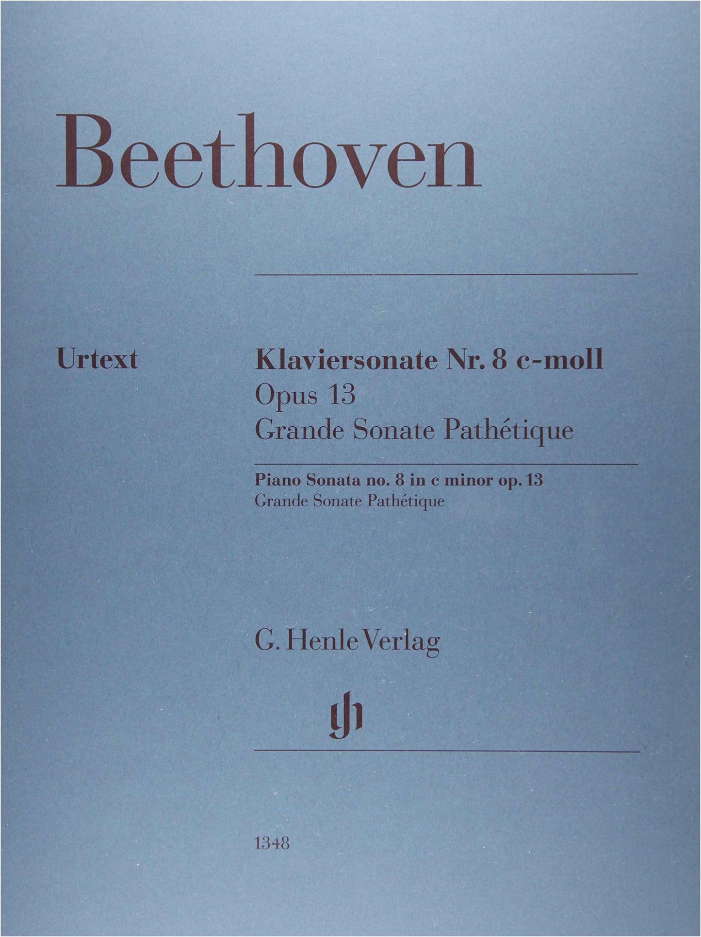 Beethoven: Piano Sonata No. 8 'Pathétique' Op. 13 - Urtext Edition with Perahia Fingerings