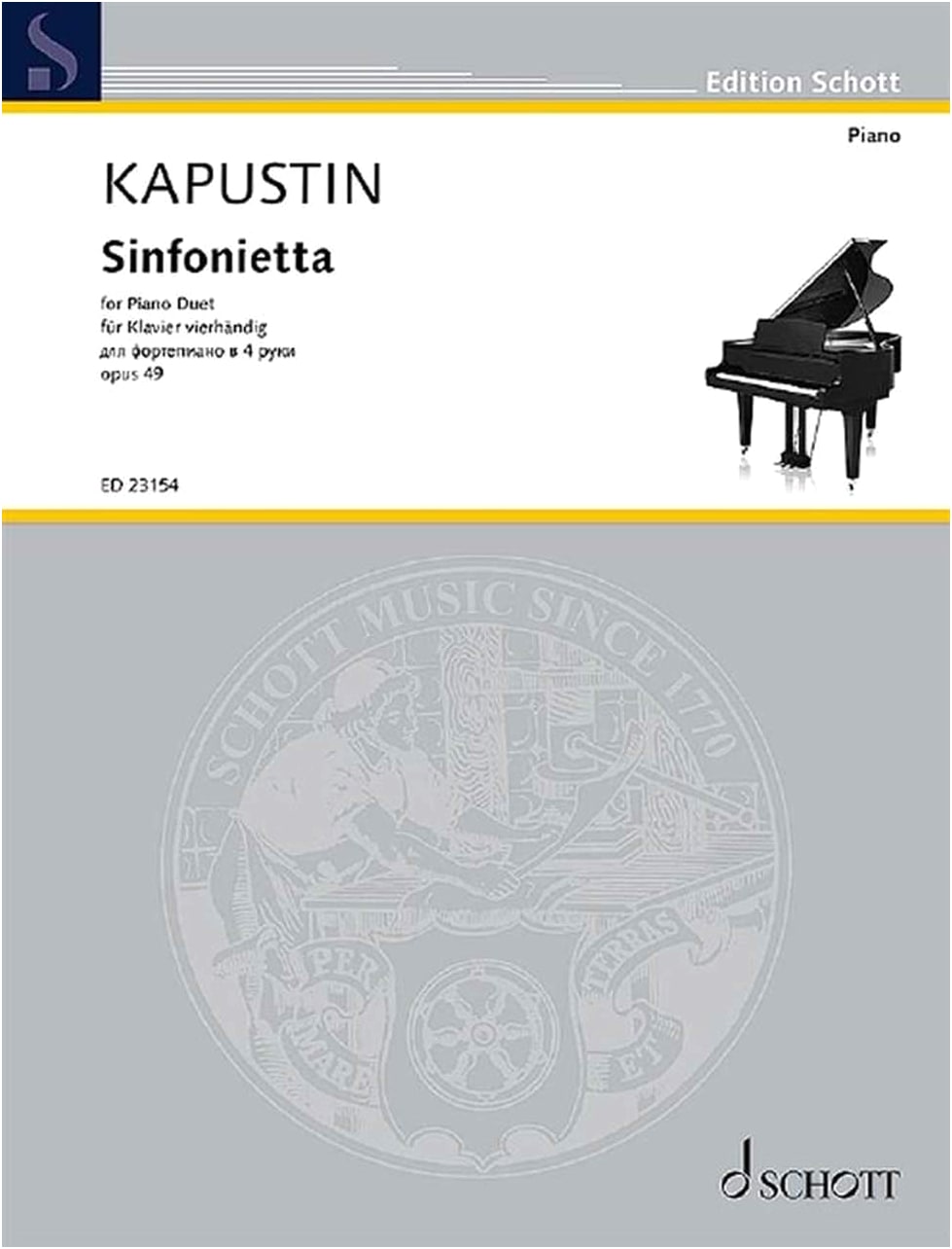 Nikolai Kapustin: Sinfonietta Op. 49 for Piano Duet (Japanese Edition)