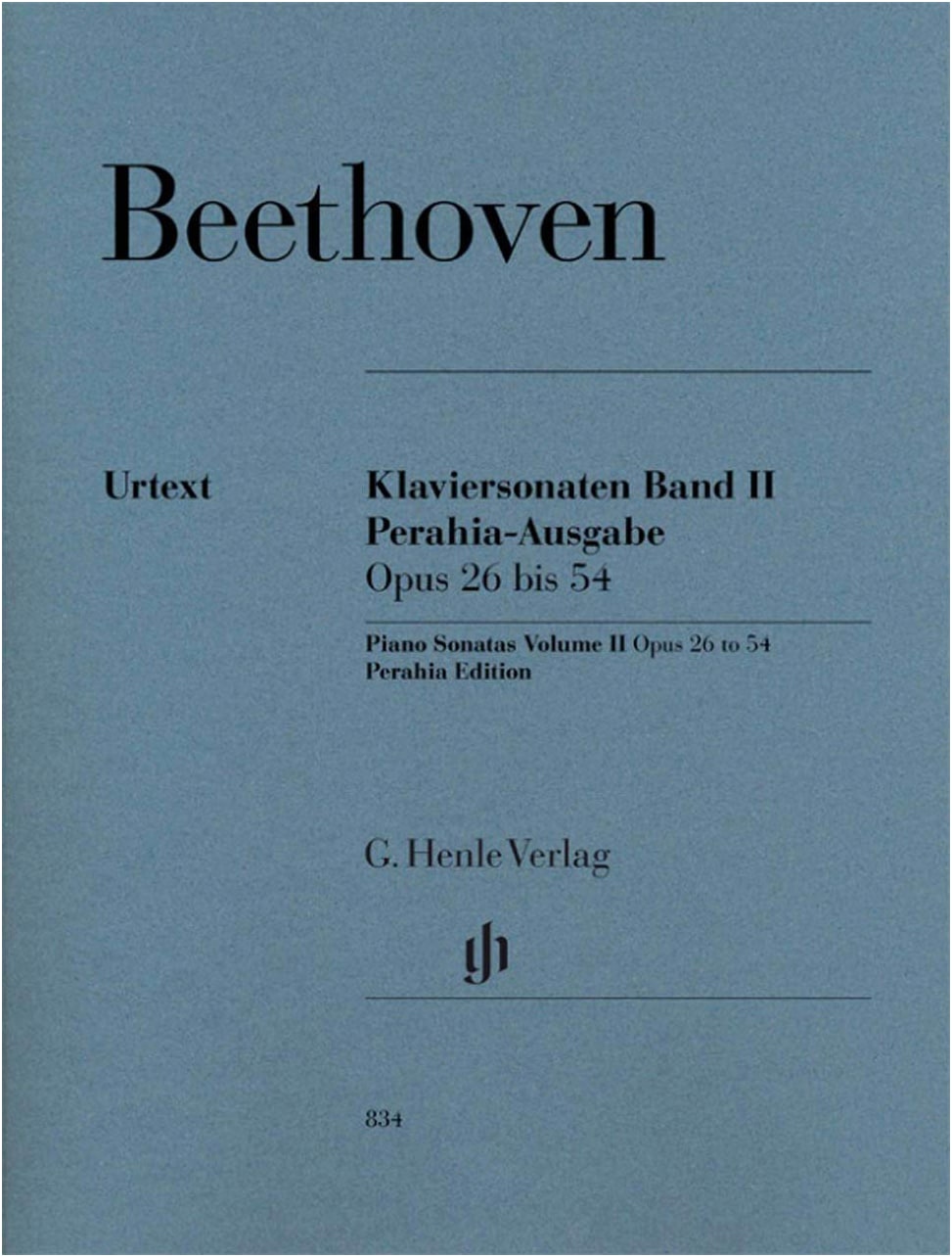 Beethoven: Piano Sonatas Vol. 2 - Urtext Edition (Perahia & Gertsch Editors, Perahia Fingering)