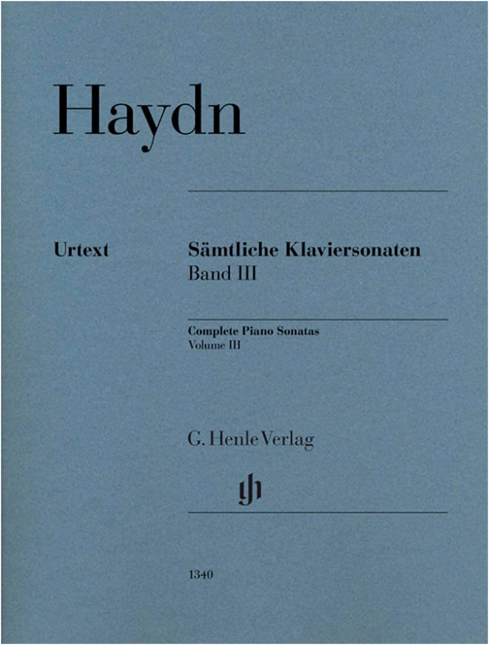 Haydn: Complete Piano Sonatas, Vol. 3 - Urtext Edition by Henle (Feder, w/ Fingerings)