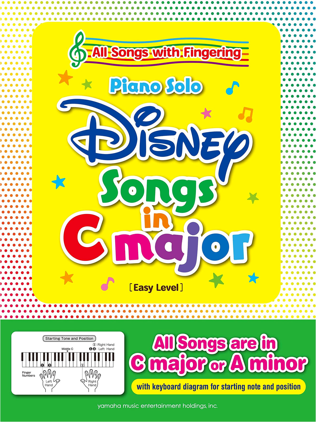 Piano Solo: Disney Songs in C Major (English Version)