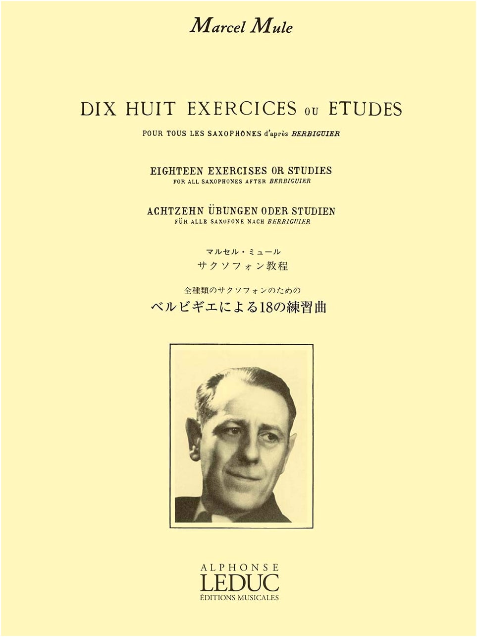 Mule: 18 Etudes by Berbiguier - Leduc Company Licensed Edition