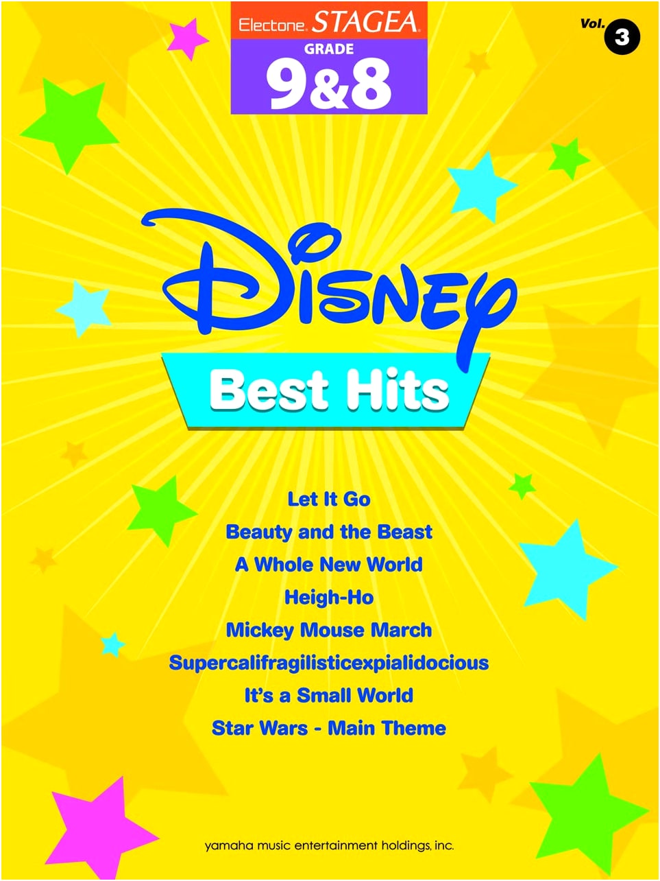 Electone STAGEA Grade 9 & 8 Vol. 3: Disney Best Hits with USB