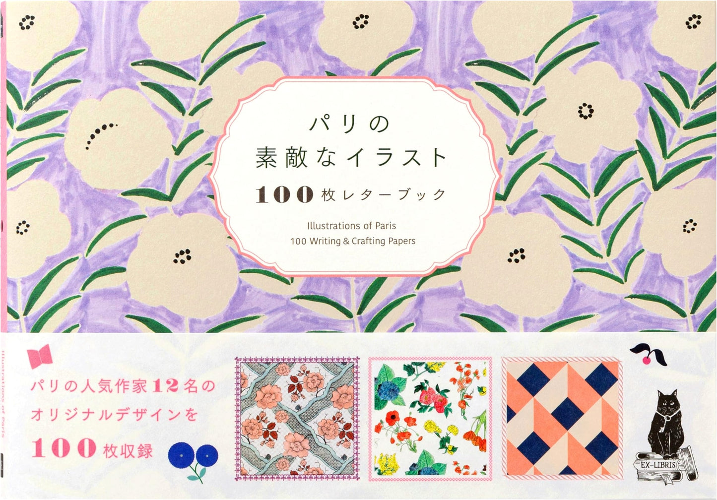 100 Lovely Paris Illustrations Letter Book Collection
