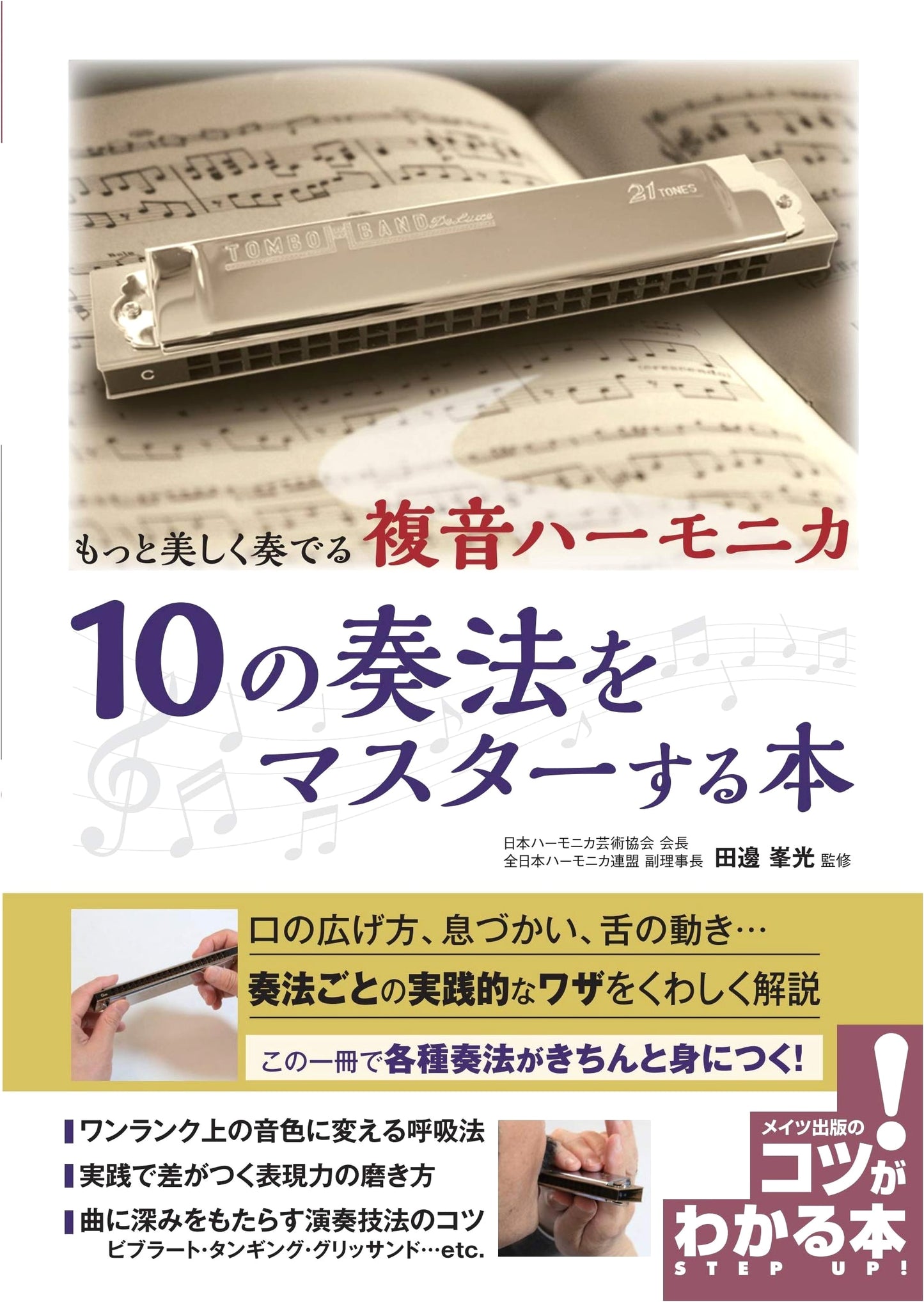 Mastering 10 Harmonicas Techniques for More Beautiful Playing (How-to Book!)