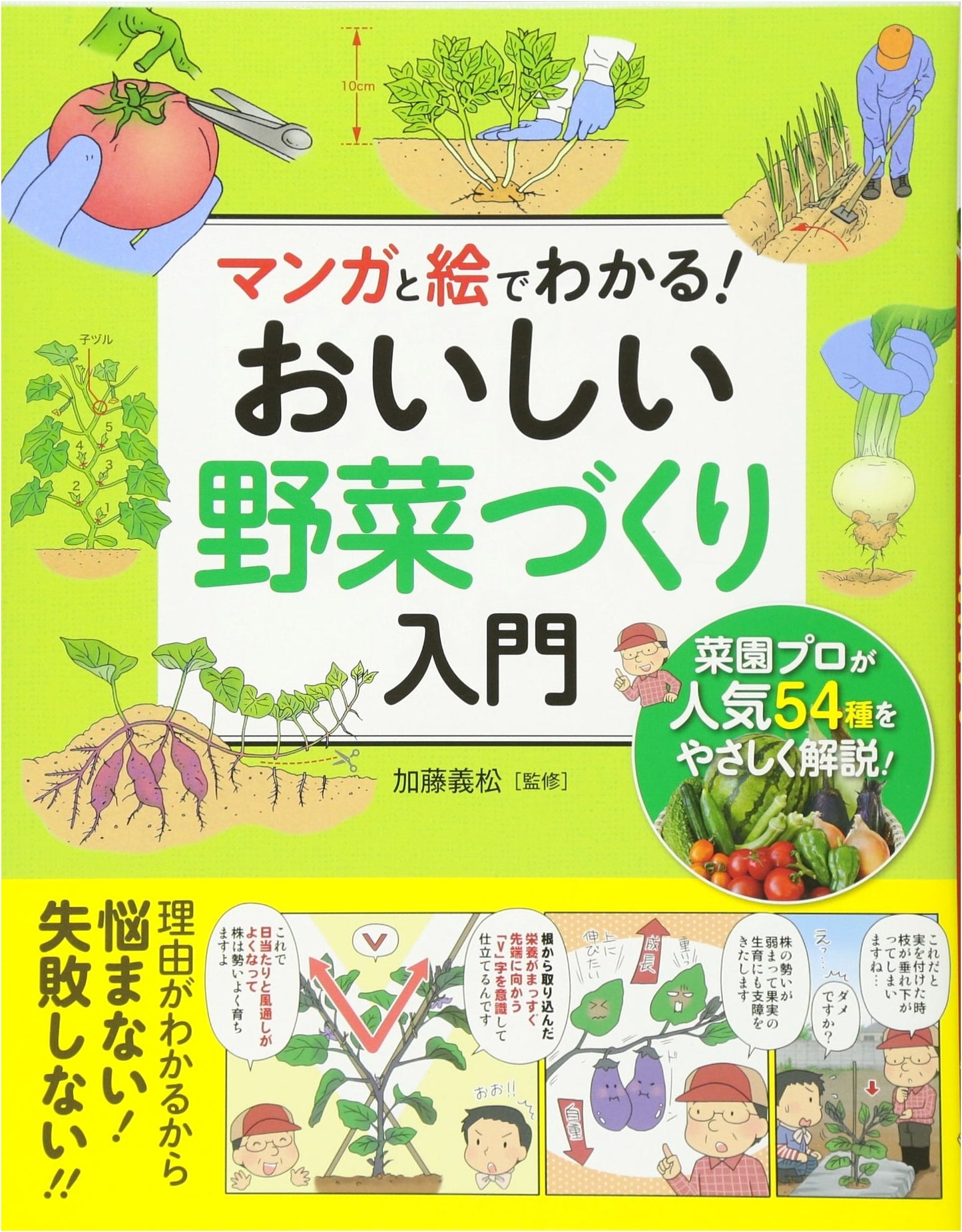 Introduction to Delicious Vegetable Gardening Through Manga and Illustrations