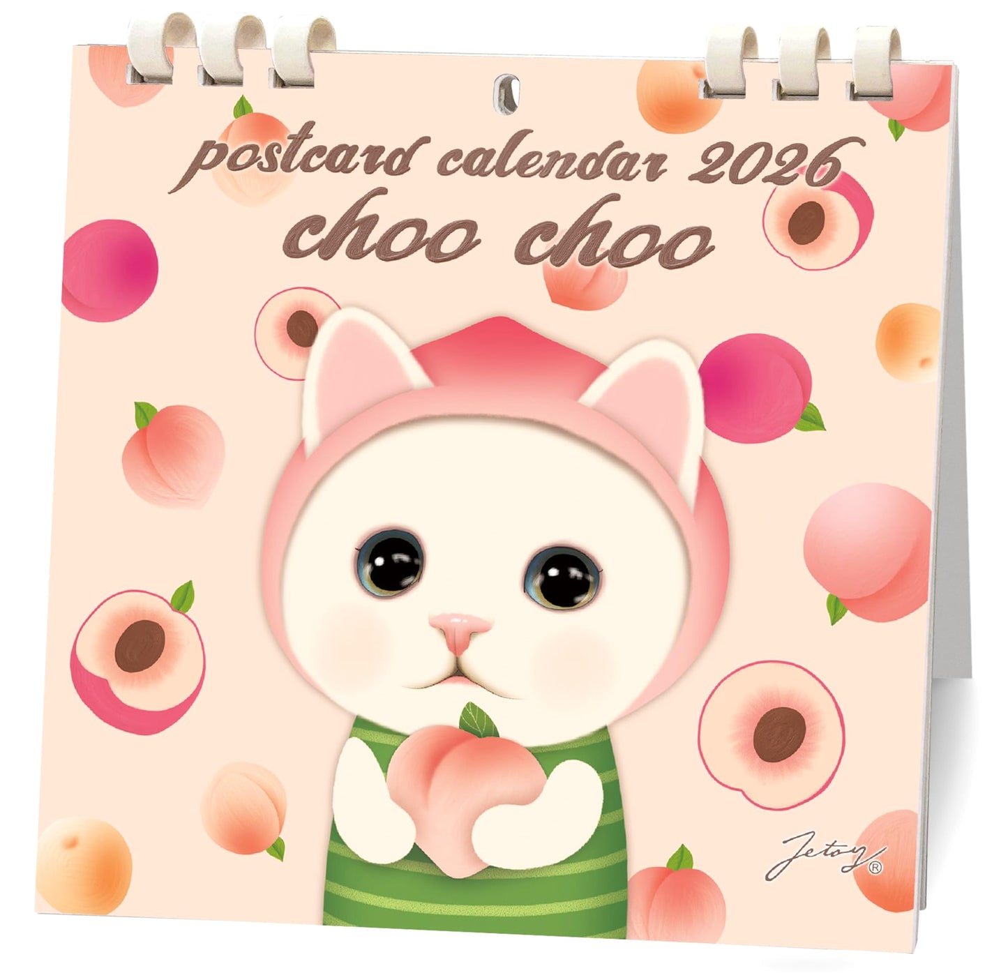 Choo Choo the Cat 2026 Monthly Postcard Calendar - Desk & Wall