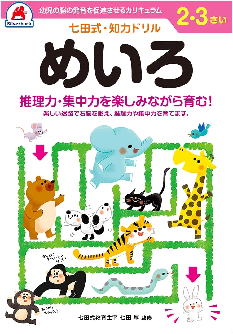 Silverback Shichida Method Brain Maze Drill for Toddlers 2-3: Right/Left Brain Balance & Focus