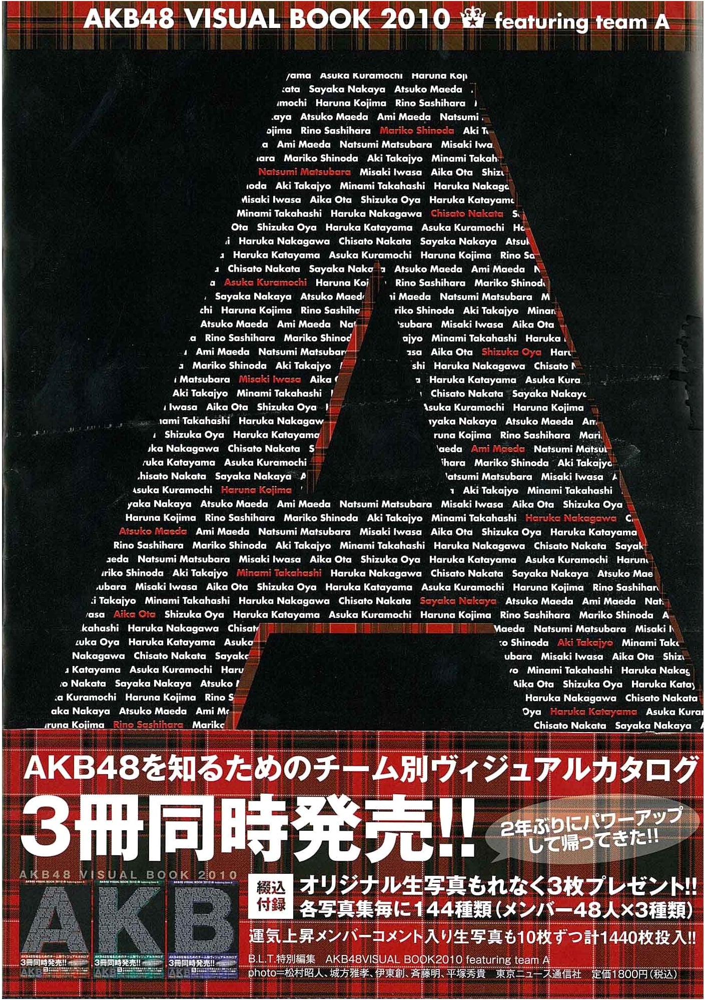 AKB48 Visual Book 2010 featuring Team A