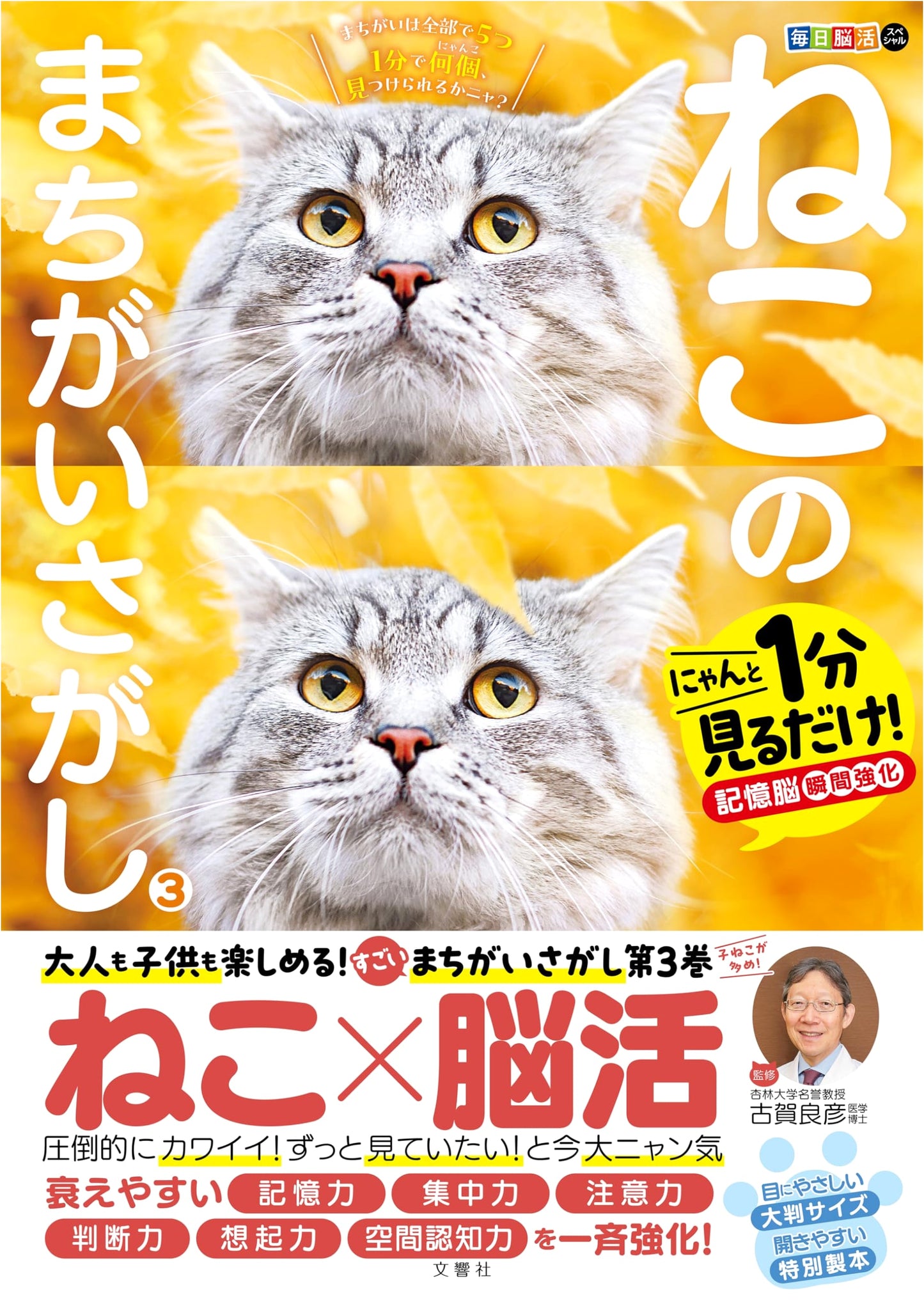 Daily Brain Activation Special: Cat's Spot the Difference 3 – Boost Memory in 1 Minute!