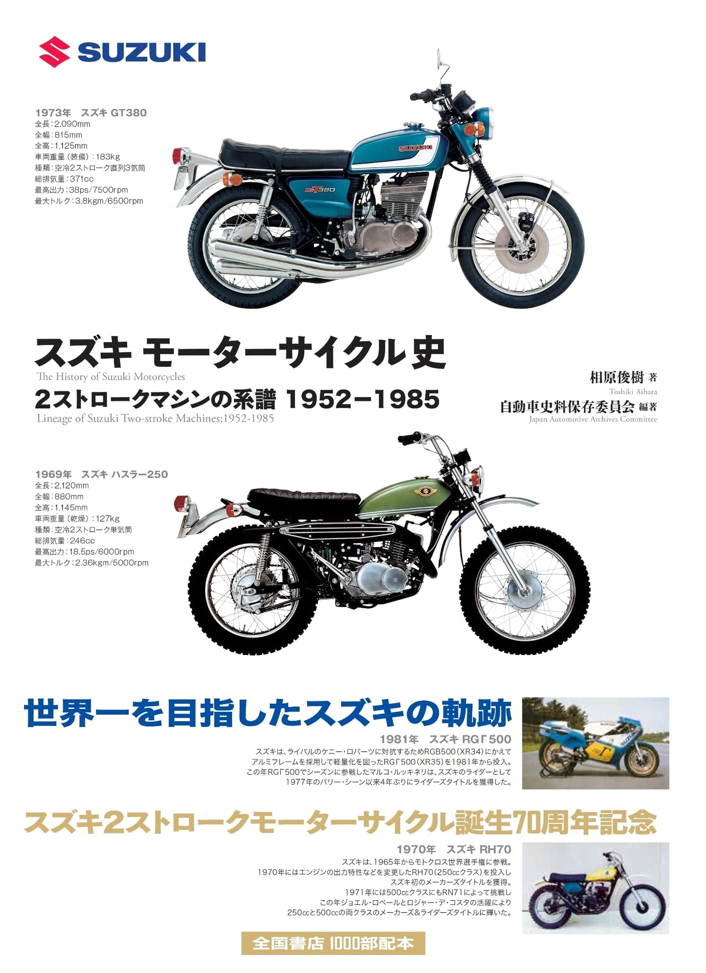 Suzuki Motorcycle History: Lineage of 2-Stroke Machines 1952-1985