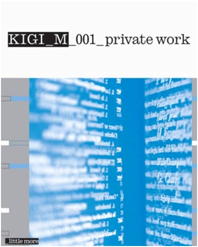 KIGI M-001: A Private Work Collection