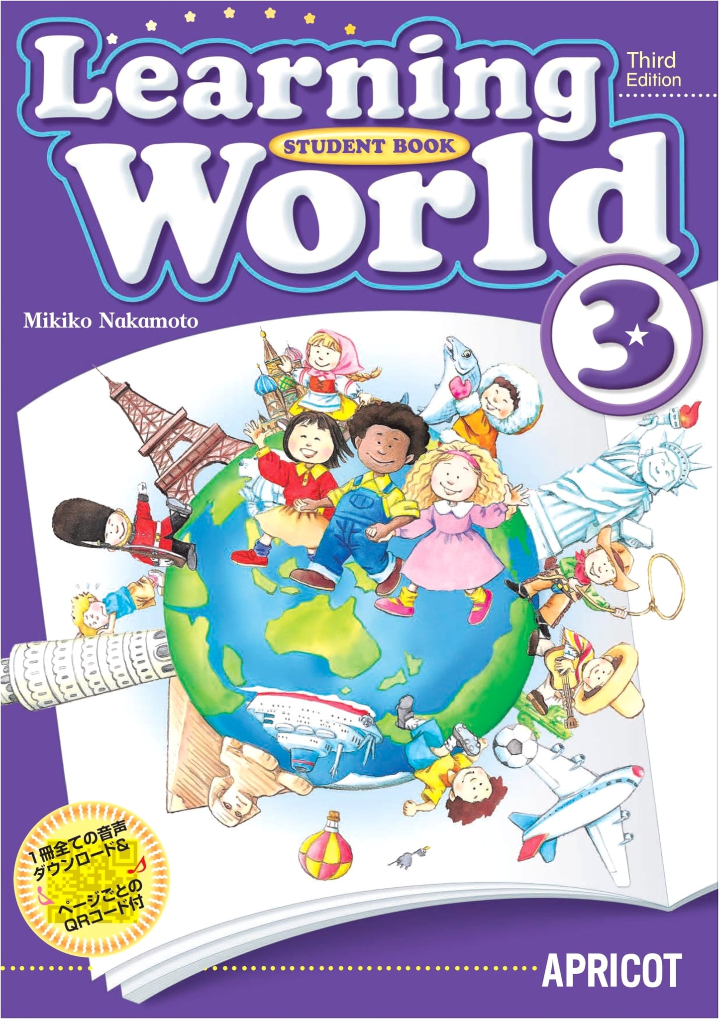 Learning World 3 (3rd Ed.) Textbook: English for Grades 4-6 with QR Audio