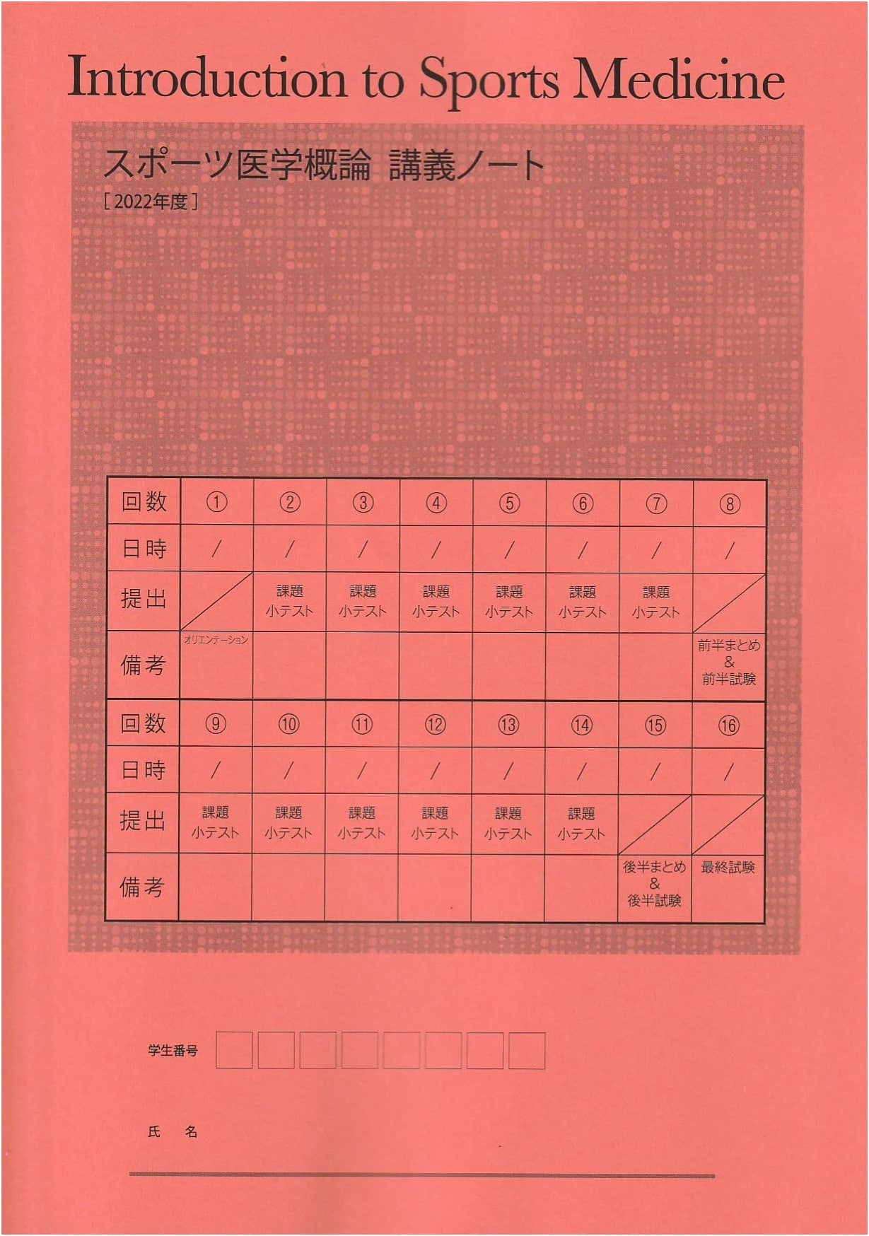 Introduction to Sports Medicine: Lecture Notes 2022 by Minoru Hashimoto