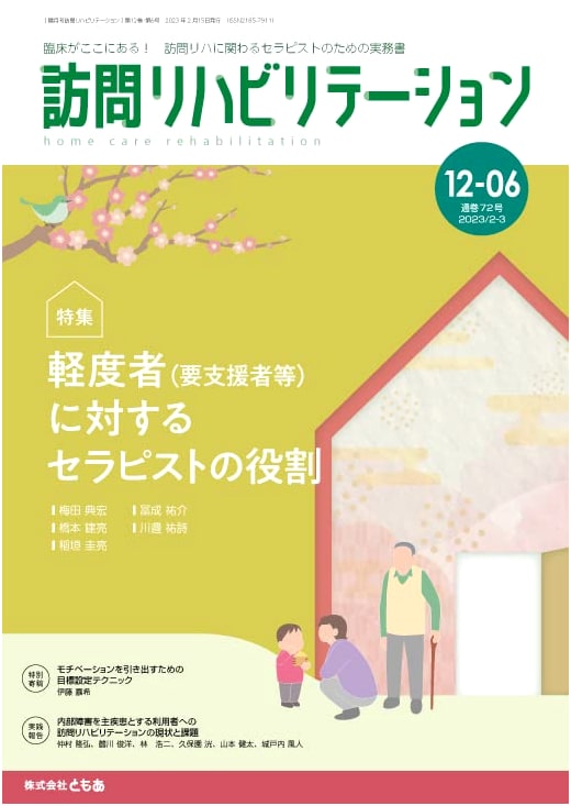 Home Rehabilitation Vol. 12, No. 6: Therapist's Role for Mildly Impaired Patients