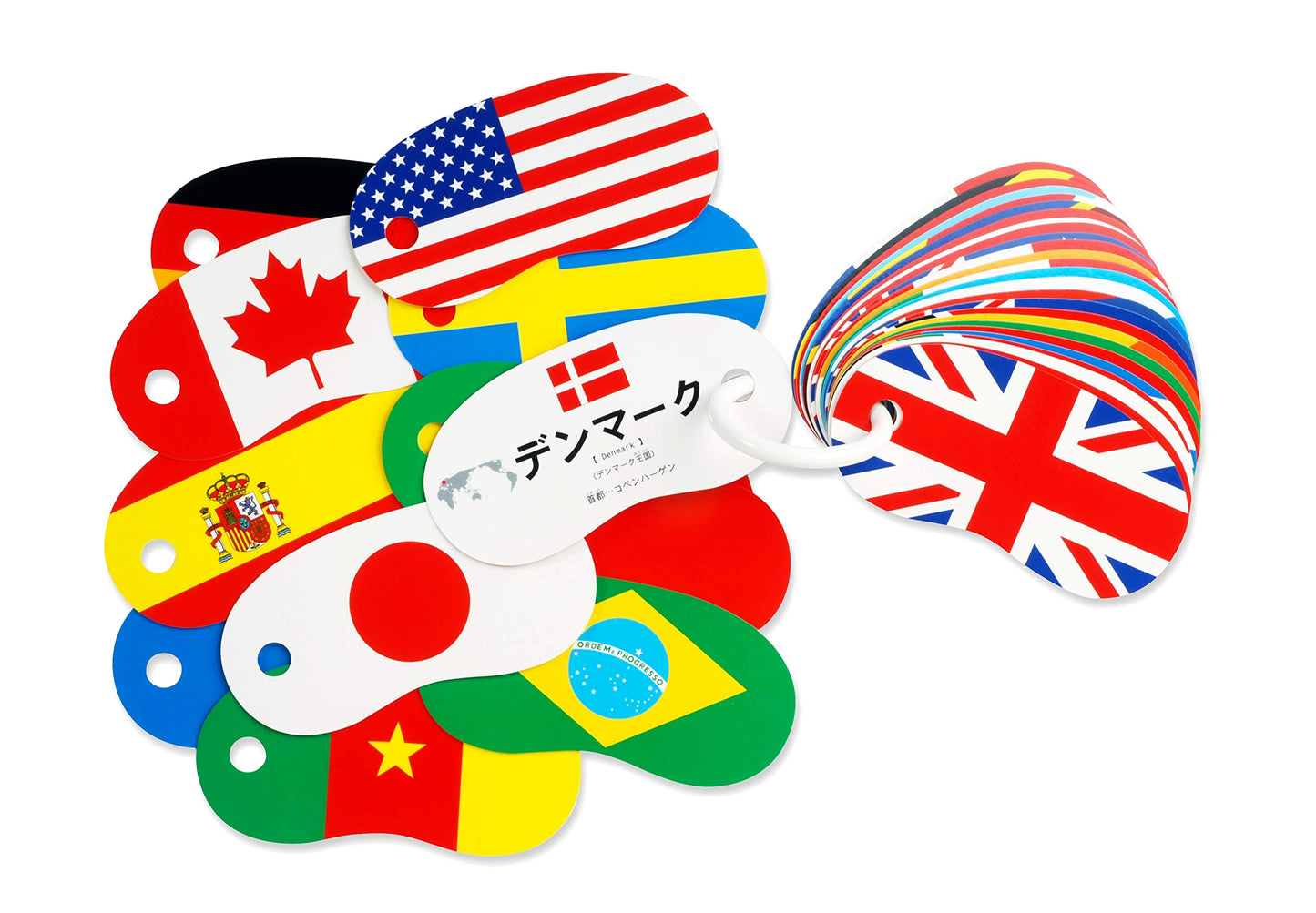 Ring Cards: National Flags - Educational Series