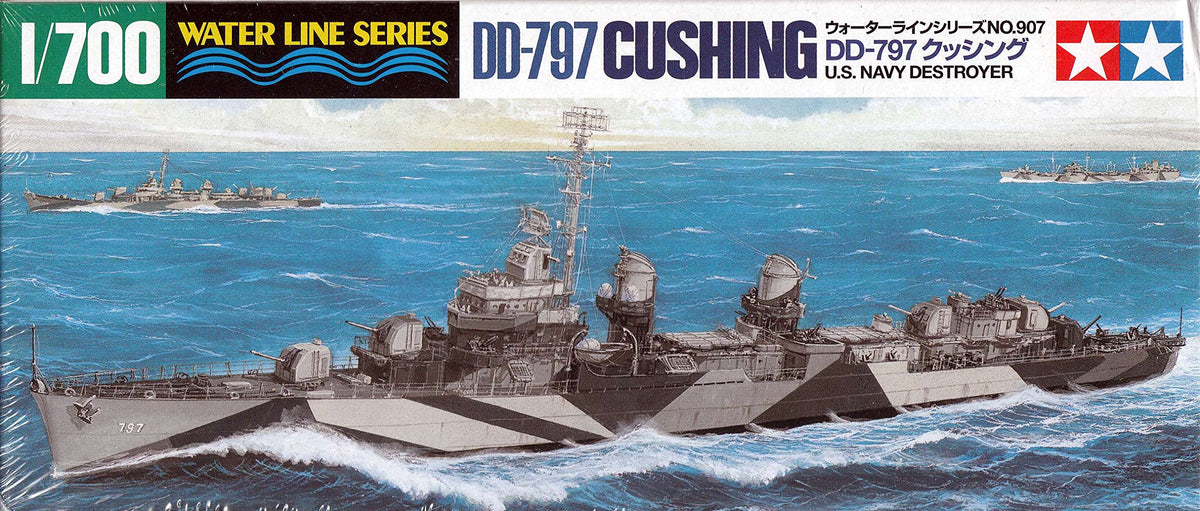Tamiya – 31907 – Model Making – Boat – Destroyer USS Cushing, Medium, USA Army