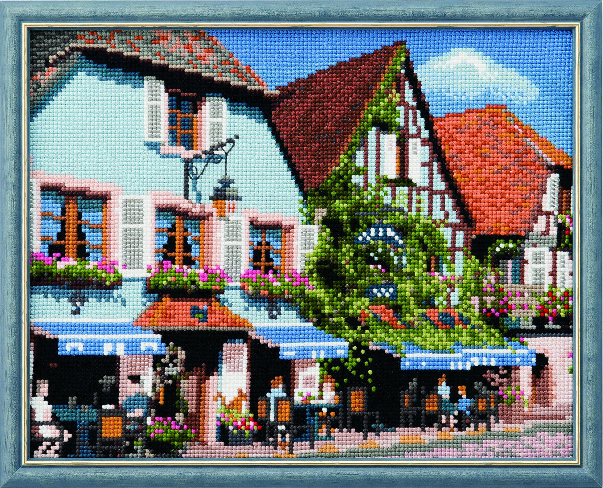 ルシアン フランスの風景 アルザス地方のカフェ 711