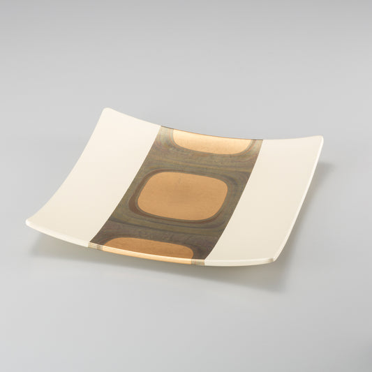 Kodaibaku Square Plate (White L)