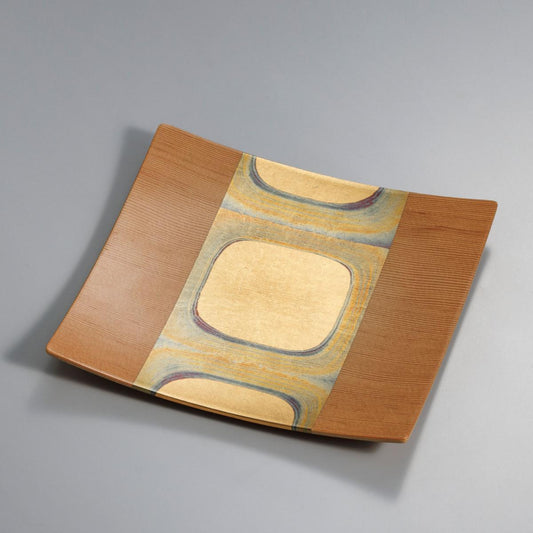Kodaibaku Square Plate (Brown M) – 1 piece