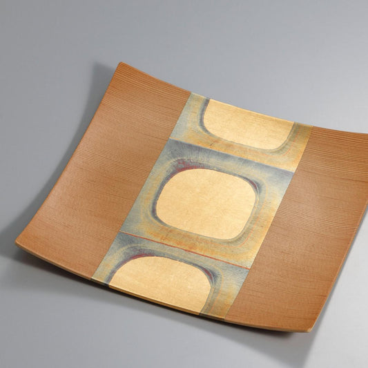 Kodaibaku Square Plate (Brown L) – 1 piece