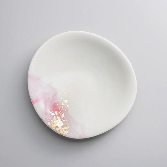 Watercolor-SAKURA- Plate (M)｜Kanazawa Gold Leaf | HAKUICHI STYLE