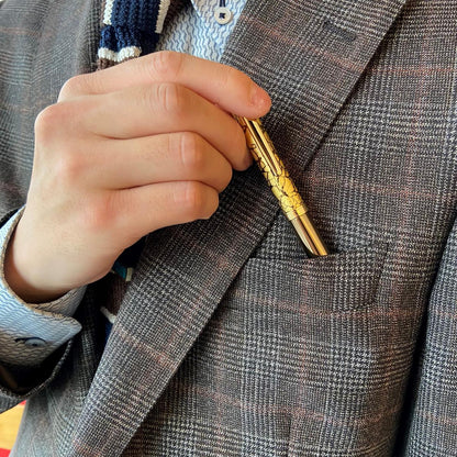 Crack Ballpoint Pen – Brown