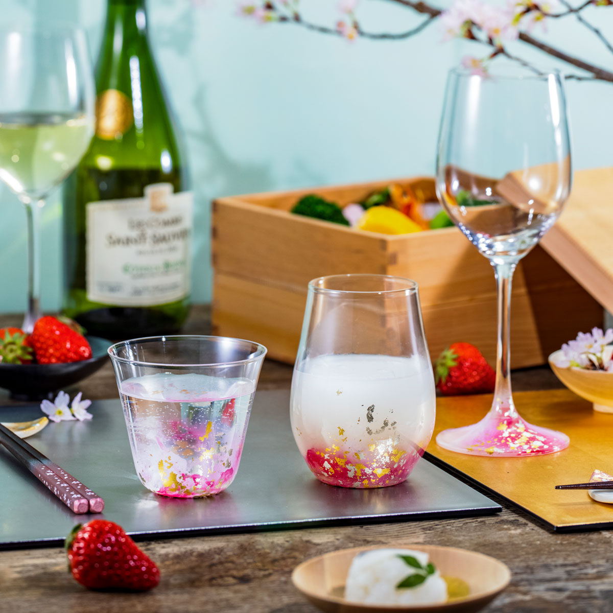 Suisa-SAKURA Wine Glasses (Set of 2)