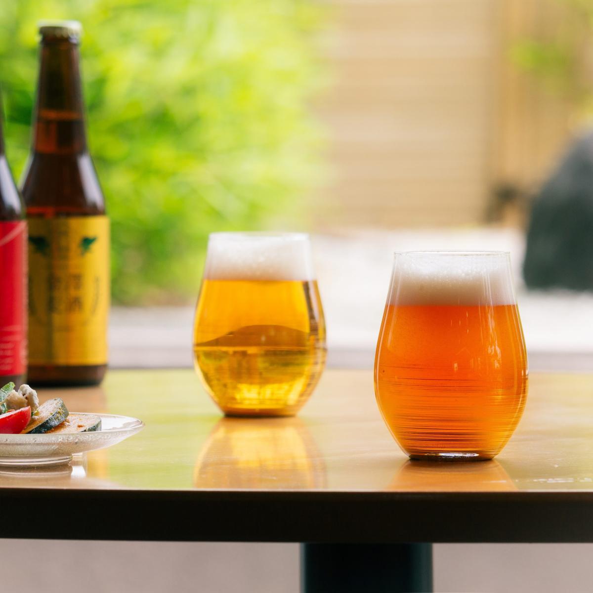 Sensuji Ginjō Glasses (Set of 2)｜Kanazawa Gold Leaf | HAKUICHI STYLE