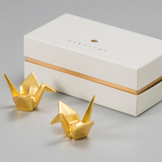 Kisshō Gold Crane Chopstick Rests (Set of 2)