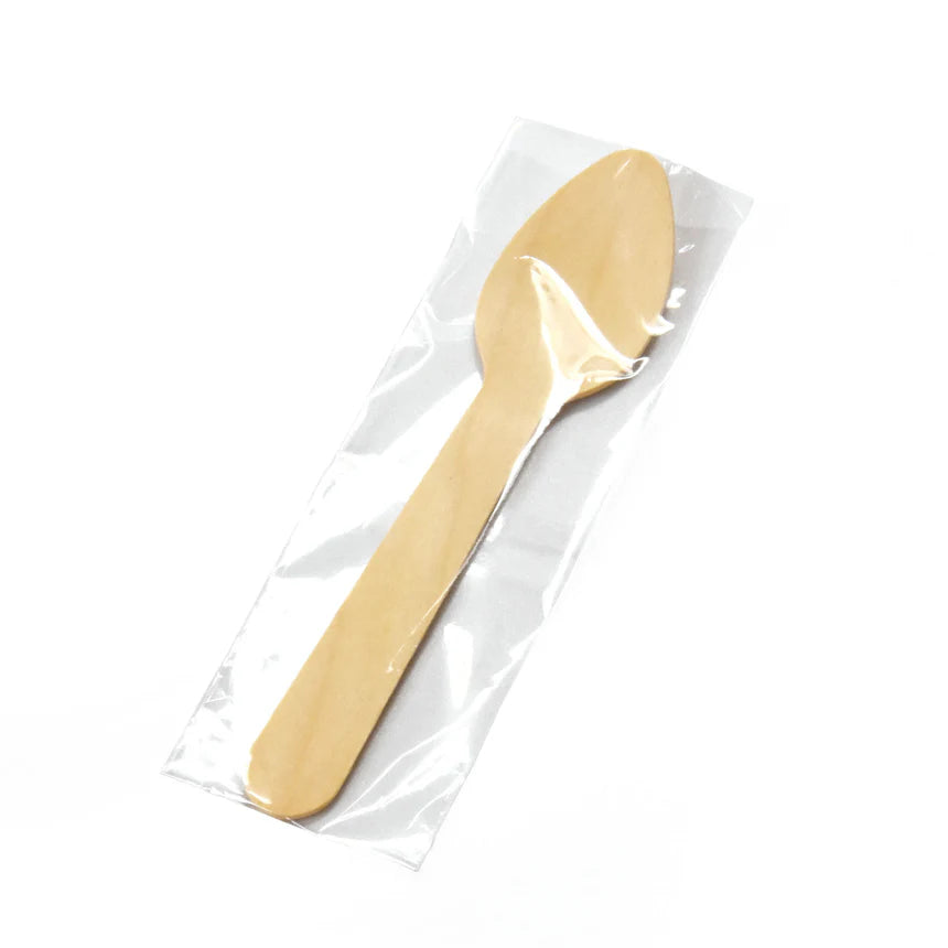 Birch Eco Spoon (Large) – Disposable Wooden Cutlery (Pack of 100)