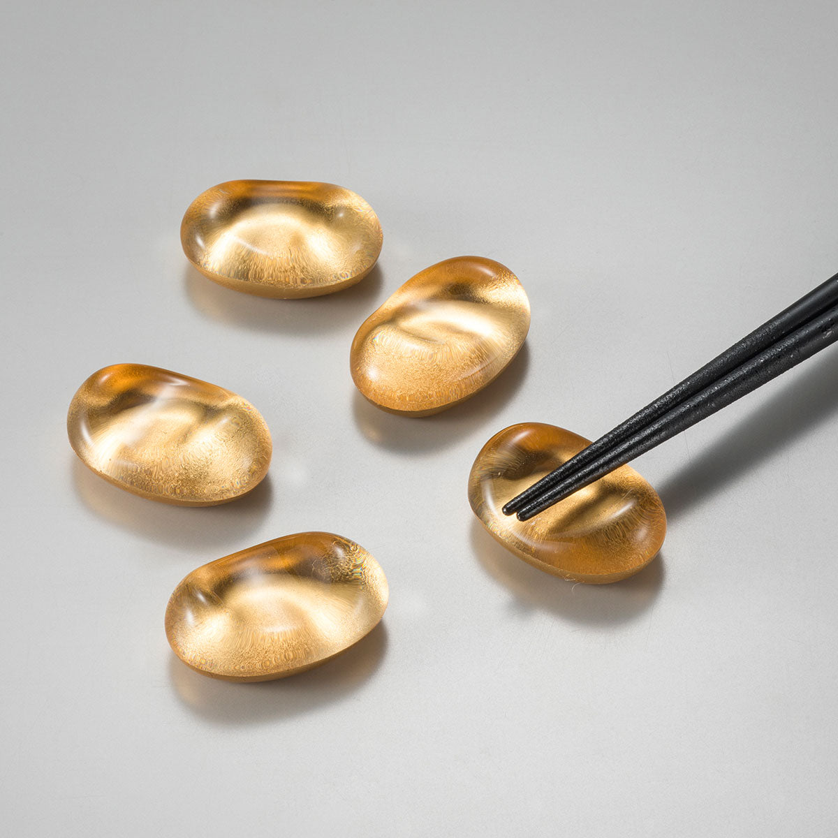 Gold Chopstick Rests "Hyakumangoku" (Set of 5)