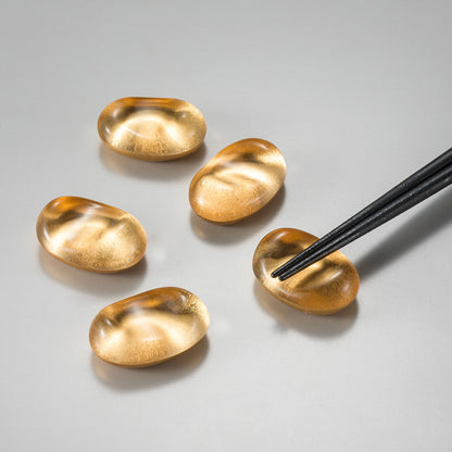 Gold Chopstick Rests "Hyakumangoku" (Set of 5)