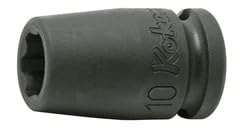 Ko-ken 13410M-11 3/8 Sq. Dr. Socket 11mm Surface Length 32mm