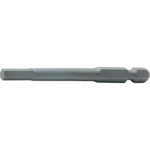 Koken 1/4 (6.35 mm) H Hex Bit, Total Length: 2.0 inches (50 mm), 0.2 inches (4 mm), 121H.50-4