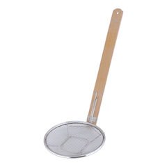 Endo Shoji ASB6918 Commercial Bamboo Soba Frying 7.1 inches (18 cm), Standing Handle, 18-8 Stainless Steel