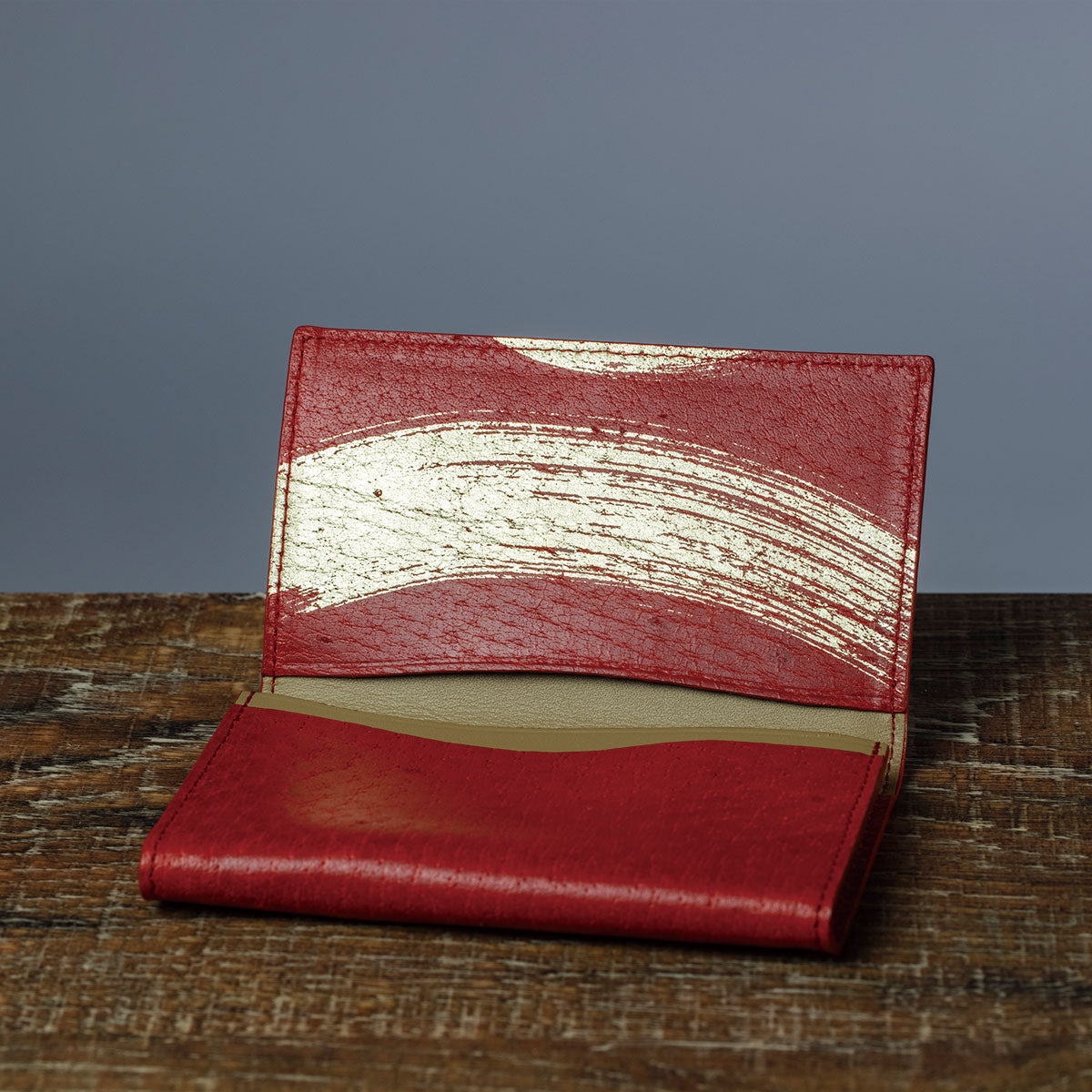 WBL Card Case Red - KAZE｜Kanazawa Gold Leaf | HAKUICHI STYLE