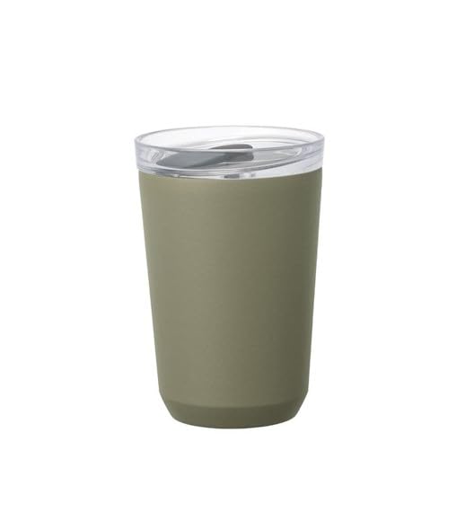 KINTO 20444 To Go Tumbler, 12.2 fl oz (360 ml), With Plug, Khaki