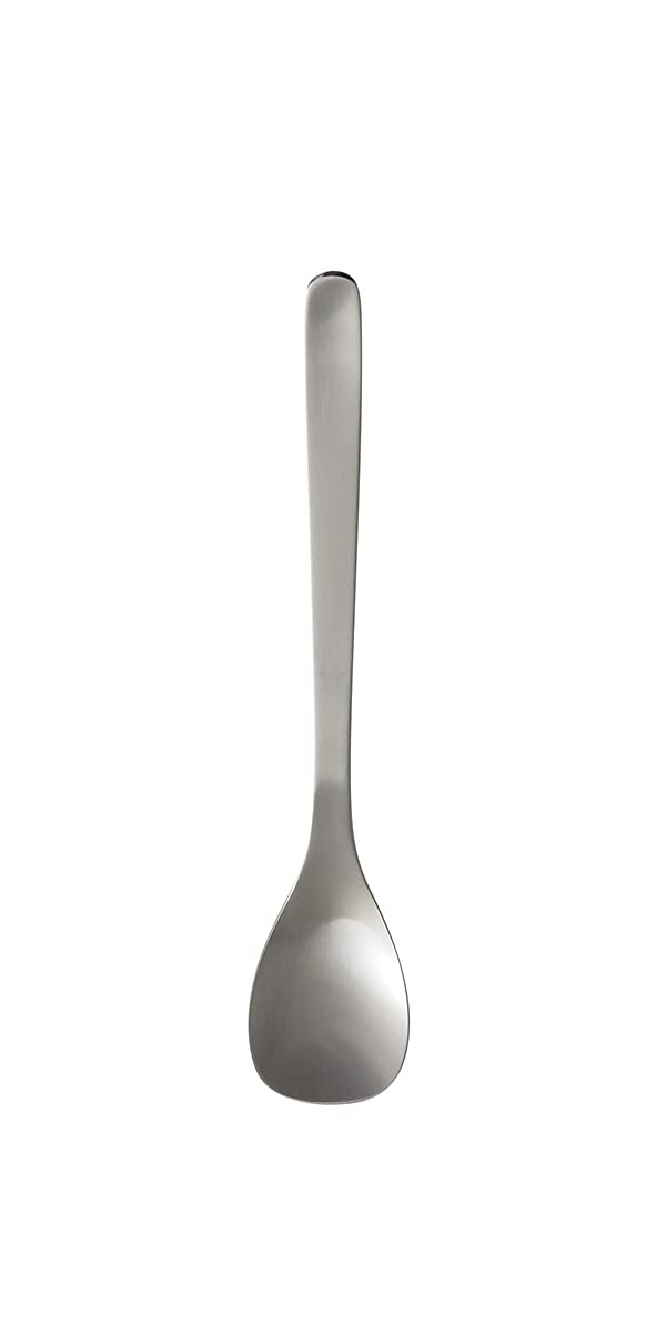 Yanagi Design YANAGI DESIGN Simple form cutlery for ease of use Tsubamesanjo Stainless Steel Curry spoon has a good mouth, gentle curve that fits into a bowl and is designed flat around the tip of the