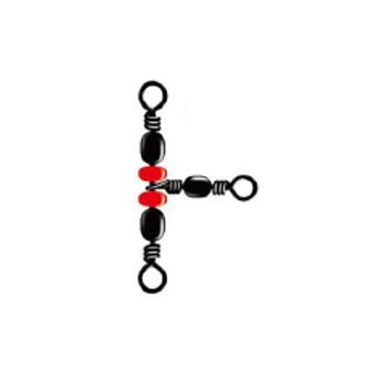 NT Swivel #12 Triple Sarkan, C-Type, Hanger Pack, 50 Pieces