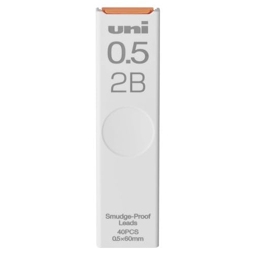 uni Smudge-Proof Leads Refill for Mechanical Pencil | 0.5mm | 2B | 40pcs