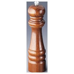 Ikeda PPP01 Ikeda Pepper Mill 9101 Keyaki, Metal Fittings, Brass Knob, Japan