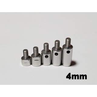 0.2 inch (4 mm) extension spacer (aluminum, silver)
