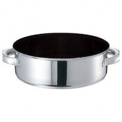 EBM Molybdenum II Plus Outer Wheel Pot, 9.4 inches (24 cm), No Lid, Non-Stick