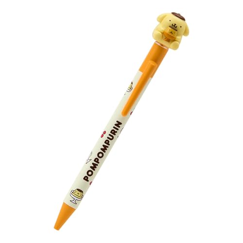 Sanrio 926621 Ballpoint Pen with Mascot, Pom Pom Purin, ABS Resin, Ink Color: Black