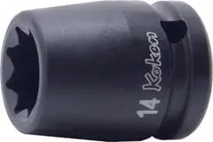 Ko-ken 14415M-28 1/2 Sq. Dr. Socket 28mm Double Square Length 46mm