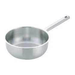 Endo Shoji ASTI101 Commercial Murano Saute Pan (without Lid), 7.1 inches (18 cm), Induction Compatible, 18-8 Stainless Steel