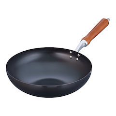 本間製作所 Honma Seisakusho APK15030 Beijing Pot, 11.8 inches (30 cm), Body, Iron, Handle, Wood, Japan