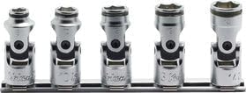 Ko-ken RS3441M/5 3/8 Sq. Dr. Universal NUT GRIP Socket set, 8mm-14mm - 5 pieces